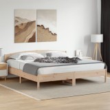 Cumpara ieftin Cadru de pat fără saltea, 200x200 cm, lemn masiv pin