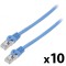 Patch cord F/UTP 6 litat CCA PVC albastru 3m 26AWG Fire: 8