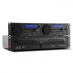 Power Dynamics Power Dynamic PDX115, dual DJ CD player controler cu SD, USB, CD, MP3, suport foto