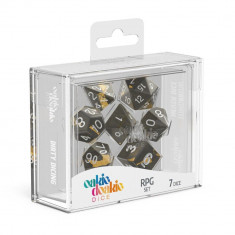 Set Zaruri Oakie Doakie Dice RPG Set Enclave (7) - Amber