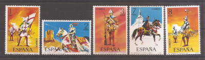 Spania 1973 - Uniforme militare - Sf&amp;acirc;nta Fraternitate din Castille, MNH foto