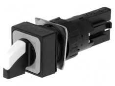 Comutator Rotativ 16mm 2 Pozitii Albă