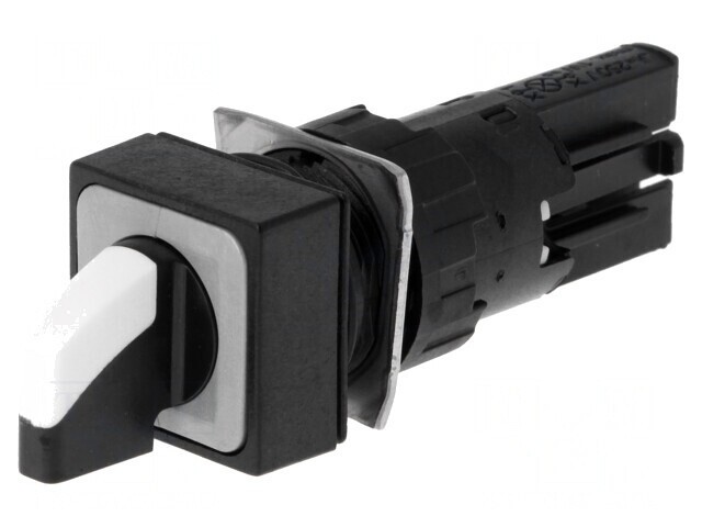 Comutator Rotativ 16mm 2 Pozitii Albă