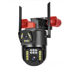 Camera Supraveghere Dubla, WI- FI /4G, 2 sirene, 6 MP, Ultra HD, Senzor Miscare, Vedere Nocturna