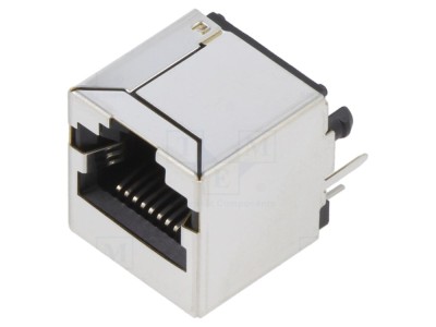Conector RJ50 ecranat, THT pentru PCB foto