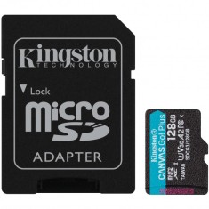 Card Memorie microSDXC Kingston Canvas Go Plus, 128Gb, Clasa 10 / UHS-1 U3, Cu Adaptor SDCG3/128GB foto
