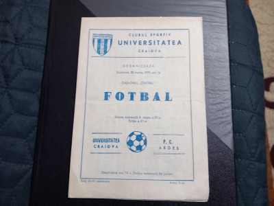 Program U Craiova - FC Arges foto
