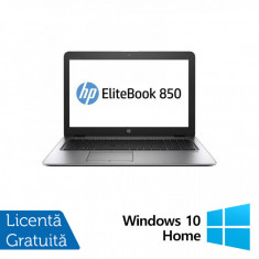 Laptop Refurbished HP EliteBook 850 G3, Intel Core i7-6500U 2.50GHz, 8GB DDR4, 256GB SSD, 15.6 Inch Full HD, Placa Video Radeon R7 M350, Webcam + Wind