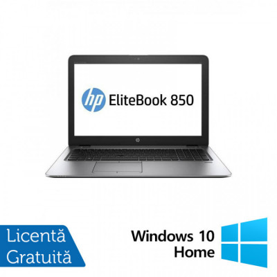 Laptop Refurbished HP EliteBook 850 G3, Intel Core i7-6500U 2.50GHz, 8GB DDR4, 256GB SSD, 15.6 Inch Full HD, Placa Video Radeon R7 M350, Webcam + Wind foto