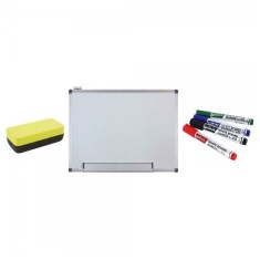 WHITEBOARD MAGNETIC 100x150 cm Extra + Bonus!!! (Set 4 markere+burete)