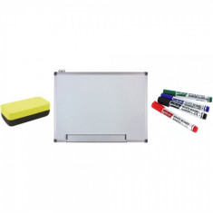 WHITEBOARD MAGNETIC 100x200 cm Extra + Bonus!!! (Set 4 markere+burete)