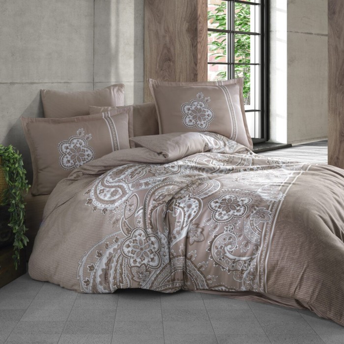 Lenjerie de pat satin clasy king size (pellini v1)