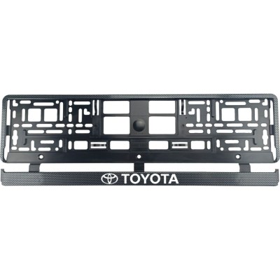 Set 2 bucati, suport numar inmatriculare Carbon, Toyota foto