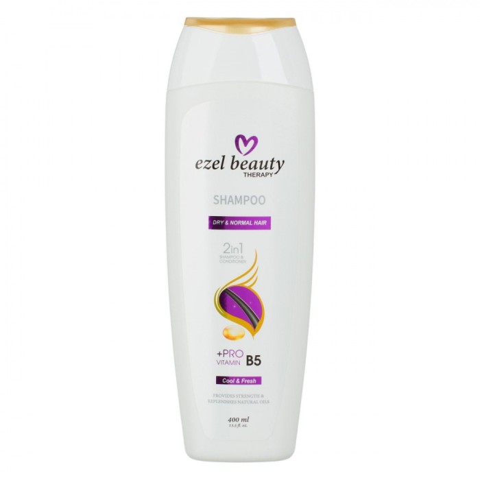 șampon Ezel Beauty, Terapie, Pentru Păr Uscat și Normal, Pro-Vitamina B5, Capacitate 400 ml