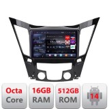 Navigatie Hyundai Sonata 2011-2015 Edotec Kit-259 8 core QLED 2K 16+512 360 Android Waze USB Navigatie Internet Youtube Radio CarStore Technology