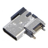 Conector USB C Soclu SMT 16 PIN Lateral Unghi 90&deg;