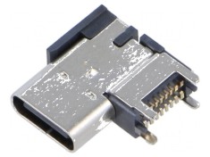 Conector USB C Soclu SMT 16 PIN Lateral Unghi 90? foto