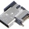 Conector USB C Soclu SMT 16 PIN Lateral Unghi 90?