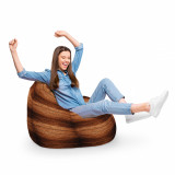 Fotoliu Puf Bean Bag tip Para XL Lemn Maro, Updeco