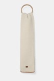 UGG fular femei, culoarea bej, uni, 101021