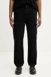 Dickies pantaloni de bumbac barbati, culoarea negru, cu fason cargo, DK0A4YF2BLK1