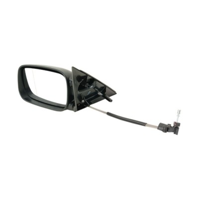 Oglinda exterioara Vw Passat, Sedan+Combi (B3 / B4), 03.1988-10.1996, Stanga, Crom, manuala, prin cablu, Fara incalzire, carcasa neagra, Asferica, Be foto