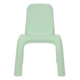 Scaun din Plastic Verde Mat, Fara Brate, pentru Copii, 38x44x52 cm