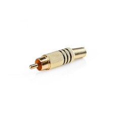 Mufa RCA tata conector aurit 1buc Nedis