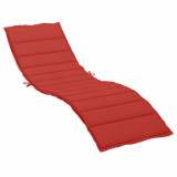 Pernă de șezlong, roșu, 200x70x3 cm, material textil