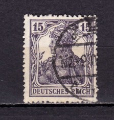 ✅ (S42) Germania Reich 1917 &quot;Uzuale - Germania ( VI ) &quot; &quot; serie completa Michel 101 , stampilate