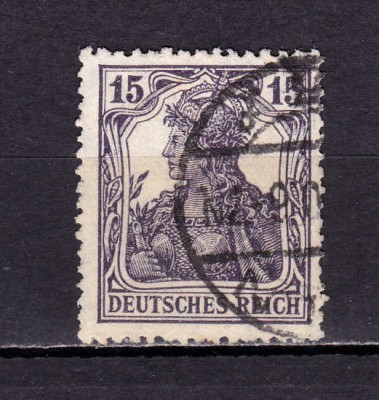 ✅ (S42) Germania Reich 1917 &amp;quot;Uzuale - Germania ( VI ) &amp;quot; &amp;quot; serie completa Michel 101 , stampilate foto