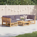 Gossi set mobilier gradina cu perne, 7 piese, lemn masiv acacia