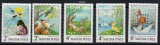 UNGARIA 1987, Povestiri, Fauna, Desene, serie neuzată, MNH