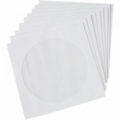 Plicuri CD DVD autoadezive albe 124x127 mm 100 bucati foto
