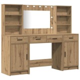 vidaXL Set de Dressing 3 pcs stejar artizanal 78,5 x 41 x 135 cm