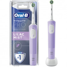 Periuta de dinti electrica Oral-B Vitality Pro, Curatare 2D, 3 programe, 1 Incarcator, 1 capat, Violet