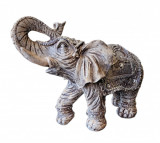 Cumpara ieftin Statueta decorativa, Elefant African, Alb, 36 cm, DVSAS069G