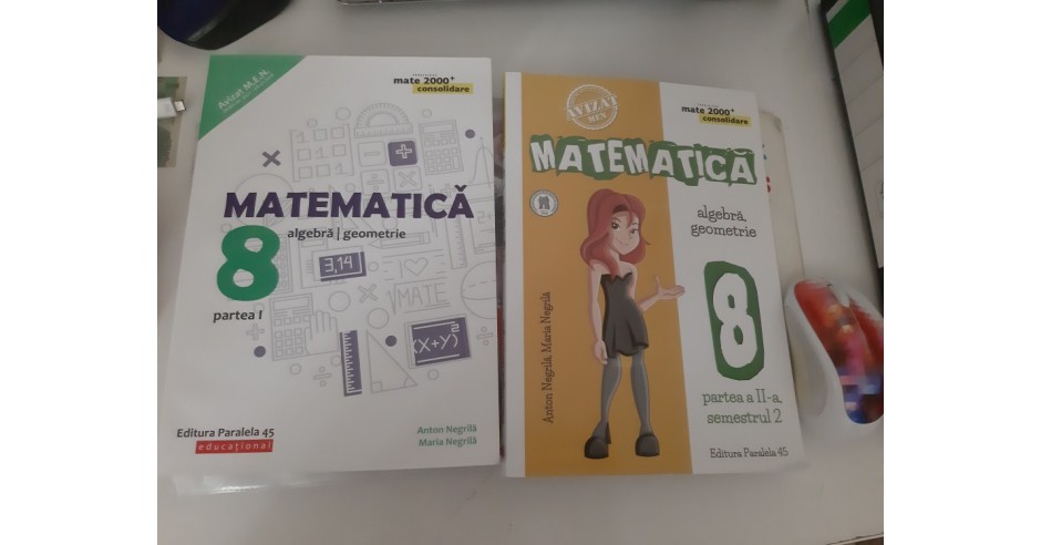 Matematica culegeri pachet clasa a 8 a partea I plus partea a 2 a