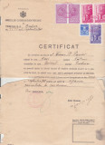 Bnk fil Timbre fiscale pe certificat cazier 1938