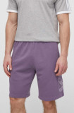 Adidas Originals pantaloni scurti din bumbac culoarea violet, IR8003