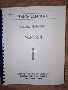 Sfanta scriptura Vechiul testament Numeri II Transcriere in Braille foto