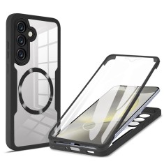 Husa 360&amp;Atilde;&amp;sbquo;&amp;Acirc;&amp;deg; Samsung Galaxy S24 Plus Techsuit ColorVerse MagSafe, negru foto