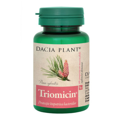 Triomicin, 60 comprimate masticabile, Dacia Plant foto