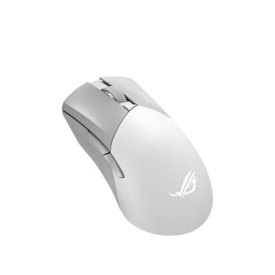 Mouse gaming wireless si bluetooth ASUS ROG Gladius III Wireless AimPoint Moonlight White foto