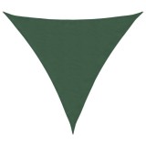 Cumpara ieftin Parasolar, verde inchis, 3x3x3 m, tesatura oxford, triunghiular