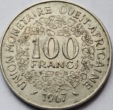 100 Francs 1967 Statele Vest Africane / West Africa, km#4