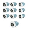 Set 10 Role Dus Nylon/Inox 25mm Albastre, Universal - Roti Cabina Dus, Usi Sticla - Durabile si Silentioase
