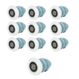 Set 10 Role Dus Nylon/Inox 25mm Albastre, Universal - Roti Cabina Dus, Usi Sticla - Durabile si Silentioase