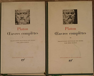 OEUVRES COMPLETES VOL.1-2 (PE HARTIE VELINA SUBTIRE, DE BIBLIE)-PLATON foto