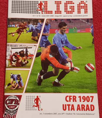 Program meci fotbal CFR 1907 CLUJ - UTA ARAD (01.11.2007) foto